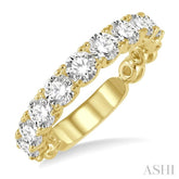 2.00 ctw Lattice Round Cut Diamond Wedding Band in 14K Yellow Gold